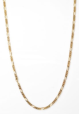 Lot 1260 - A 9ct gold necklace, stamped ‘375’ the clasp...