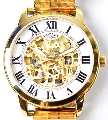 Lot 1398 - ROTARY; a gentlemen’s stainless steel...