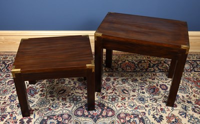 Lot 3059 - A modern hardwood nest of two coffee tables...