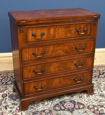 Lot 3060 - BRADLEY; a reproduction mahogany chest of...