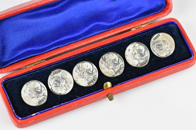 Lot 1465 - A set of six Edward VII hallmarked silver Art...