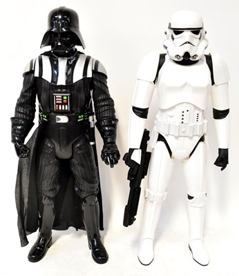 Lot 719 - STAR WARS; two large scale plastic jointed...