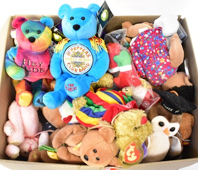 Lot 616 - TY; a large quantity of Beanie Baby toys,...