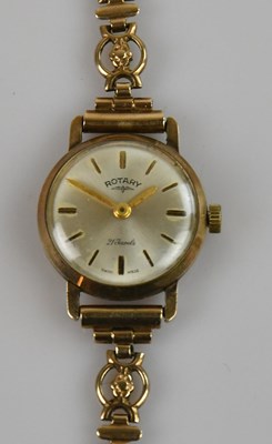 Lot 487 - ROTARY; a lady's 9ct gold cased wristwatch,...