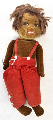 Lot 521 - A Nora Wellings glass eyed doll, circa 1930s,...