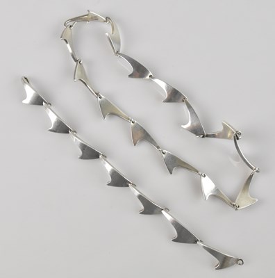 Lot 2117 - BENT KNUDSEN; a contemporary sterling silver...