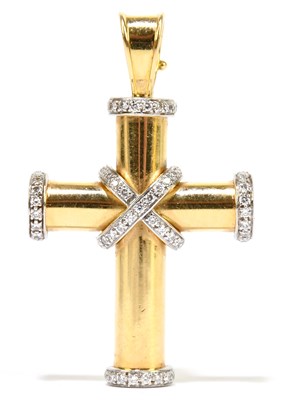 Lot 1293 - THEO FENNELL; an 18ct yellow gold diamond set...