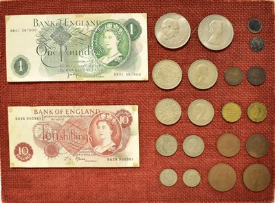 Lot 1123 - A collection of UK coinage from various years,...