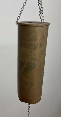 Lot 147 - A British 'trench art' shell casing from the...