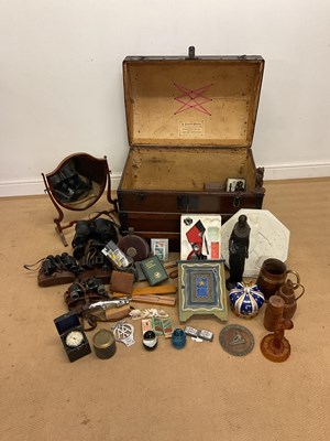 Lot 14 - A domed trunk containing a large quantity of...