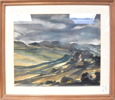 Lot 896 - R BARRAND (20th Century); watercolour, 'Rain...