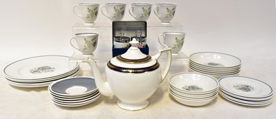 Lot 205 - WEDGWOOD; a Suzie Cooper design 'Blue Poppy'...