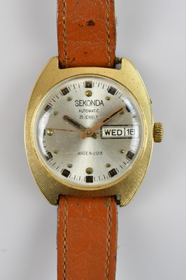 Lot 552 - SEKONDA; a vintage gentleman's automatic 25...