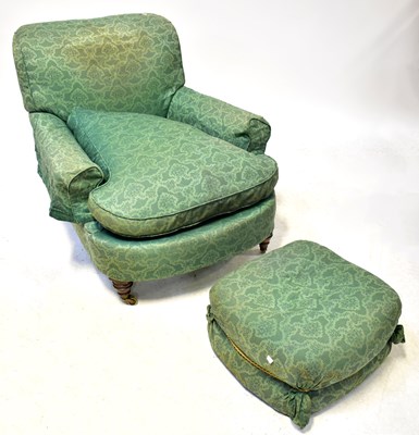Lot 62 - WARINGS; a Howard-style armchair upholstered...