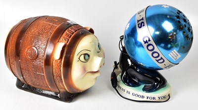 Lot 785 - GUINNESS; a Carlton ware advertising lamp in...