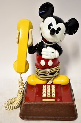 Lot 748 - A Mickey Mouse novelty telephone by British...