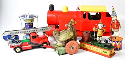 Lot 635 - A mixed lot of toys, comprising a Tri-ang...