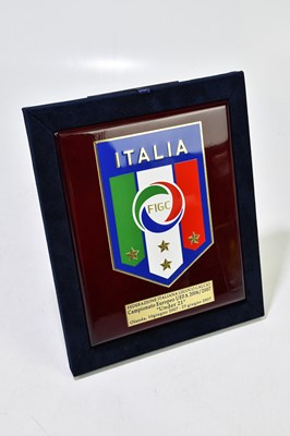Lot 210 - ENGLAND FOOTBALL: a cased Italian presentation...