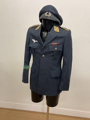 Lot 104 - German Luftwaffe officer's tunic and hat.