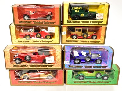 Lot 478 - MATCHBOX; eight Models of Yesteryear boxed...