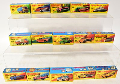 Lot 483 - MATCHBOX; thirty-two boxed diecast Superfast...