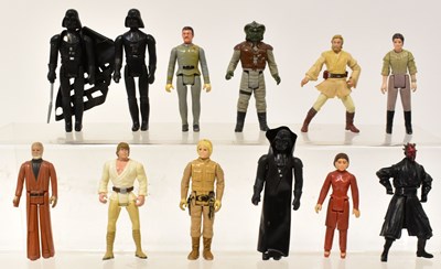 Lot 693 - STAR WARS; eleven vintage plastic action...