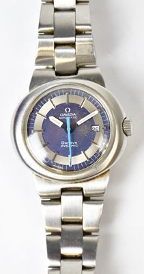Lot 1396 - OMEGA; a Geneve Dynamic stainless-steel...