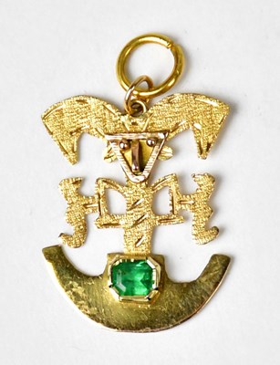 Lot 1234 - An 18ct gold charm/pendant in the form of a...
