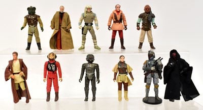 Lot 691 - STAR WARS; eleven vintage plastic action...