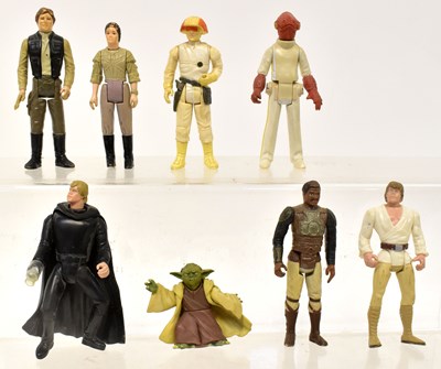 Lot 687 - STAR WARS; eight vintage plastic action...