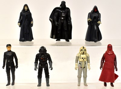 Lot 702 - STAR WARS; seven vintage plastic action...