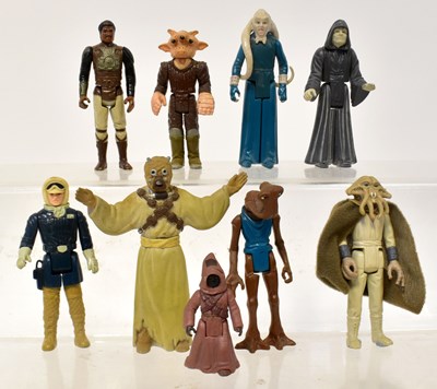 Lot 699 - STAR WARS; nine vintage plastic action figures,...