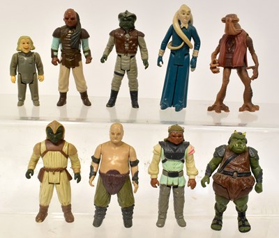 Lot 700 - STAR WARS; nine vintage plastic action figures,...