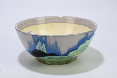 Lot 203 - CLARICE CLIFF; a circular footed bowl...