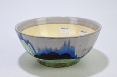 Lot 203 - CLARICE CLIFF; a circular footed bowl...