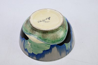 Lot 203 - CLARICE CLIFF; a circular footed bowl...