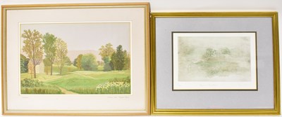 Lot 826 - MARGARET BURN; embroidery, 'Wharfdale Autumn...