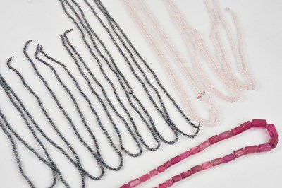 Lot 1072 - A collection of assorted beaded necklaces.