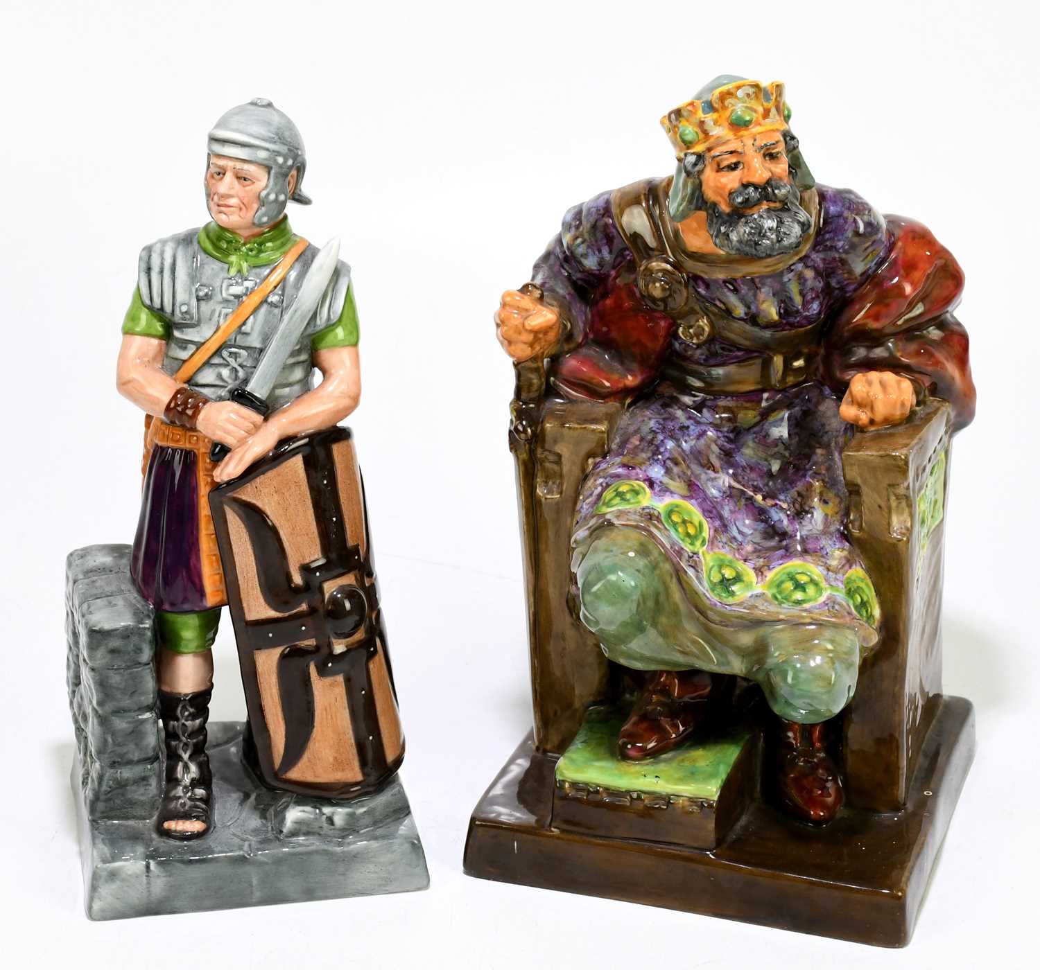 Lot 654 - ROYAL DOULTON; two figures, 'The Centurion',...