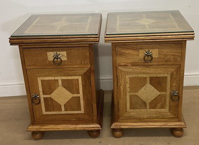 Lot 875 - BARKER AND STONEHOUSE; a pair of mango wood...