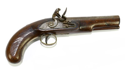 Lot 2540 - A 19th century flintlock pistol with brass...