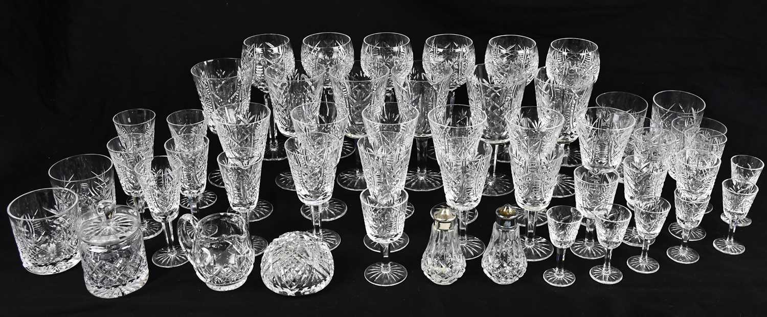 Lot 463 WATERFORD; six wine glasses, height 20 cm,