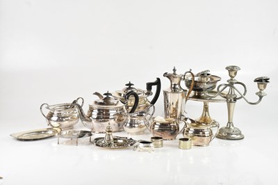 Lot 19 - A small collection of assorted silver plate...