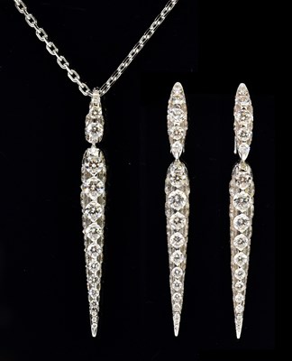 Lot 1289 - BOGHOSSIAN; an 18ct white gold and diamond set...