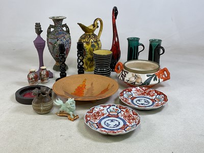 Lot 393 - A quantity of decorative ceramics, including a...