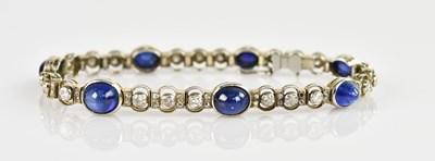 Lot 1099 - An early 20th century diamond and sapphire...