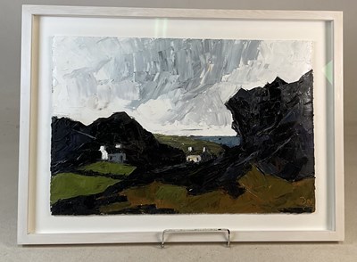 Lot 505 - DANIEL NICHOLS; acrylic, coastal landscape...