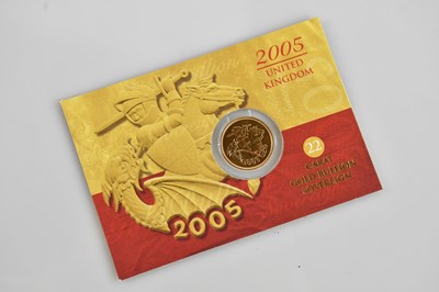 Lot 21 - ROYAL MINT; a 2005 gold bullion sovereign, in...