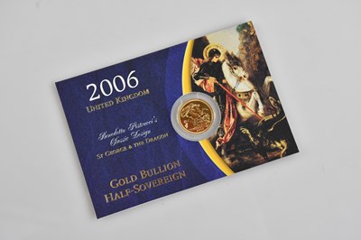 Lot 15 - ROYAL MINT; a 2006 gold bullion half sovereign,...