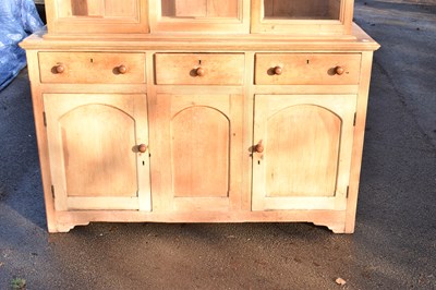 Lot 1586 - An old pine bookcase